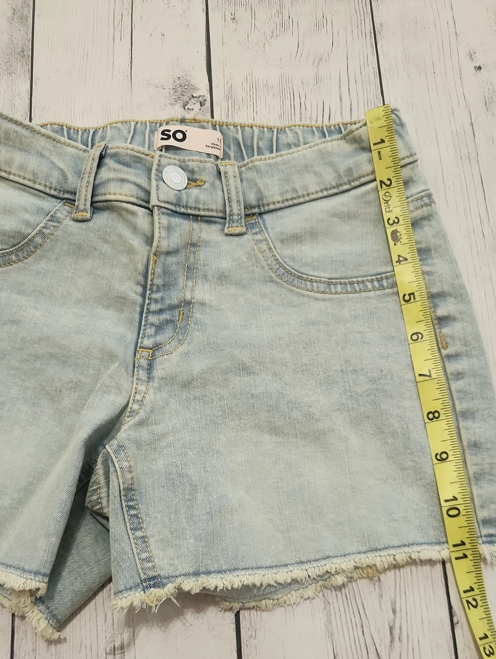 SO size 10 Light Wash Jean Shorts